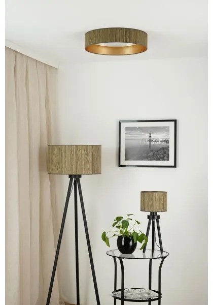 Brilagi - LED mennyezeti lámpa BOSTON ROLLER LED/24W/230V pr. 45 cm barna/arany