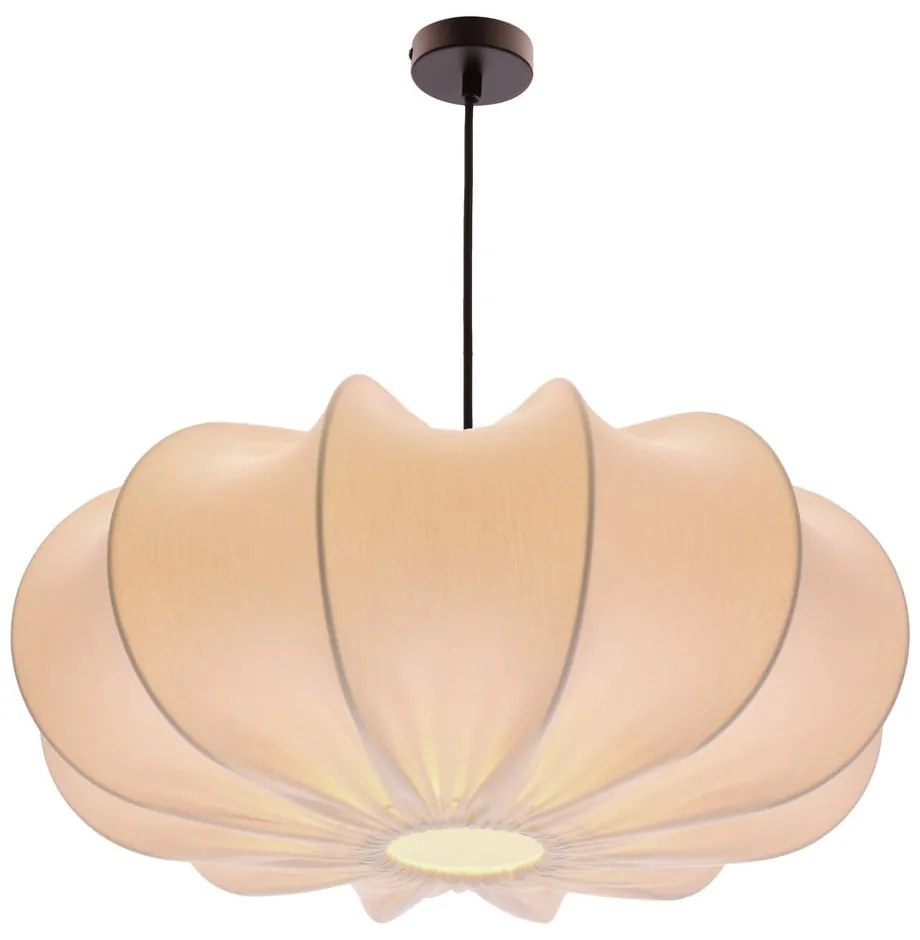 Fehér függőlámpa textil búrával ø 52 cm Cafee – Candellux Lighting