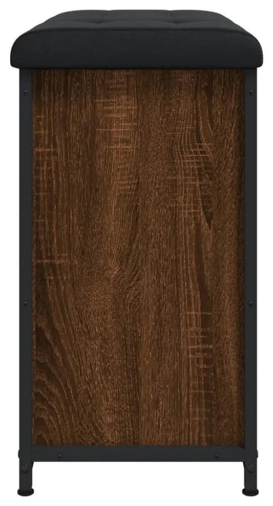 barna tölgyszínű cipőpad lehajtható fiókkal 62 x 32 x 56 cm