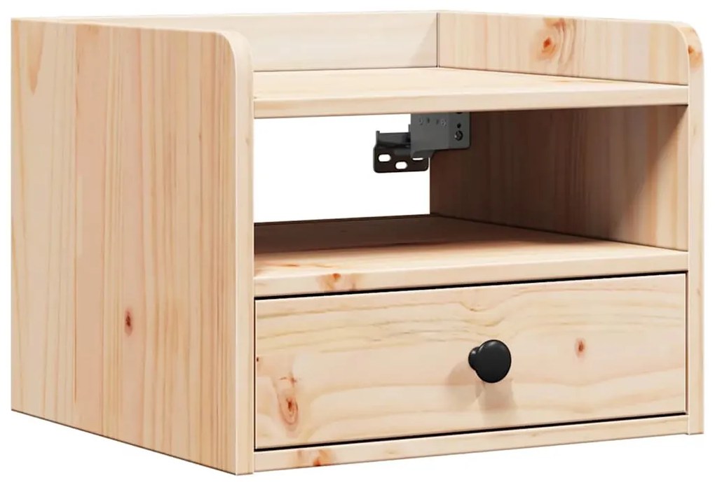 Éjjeli asztal 2 pcs Barna 38 x 36 x 29.5 cm Tömör fenyőfa