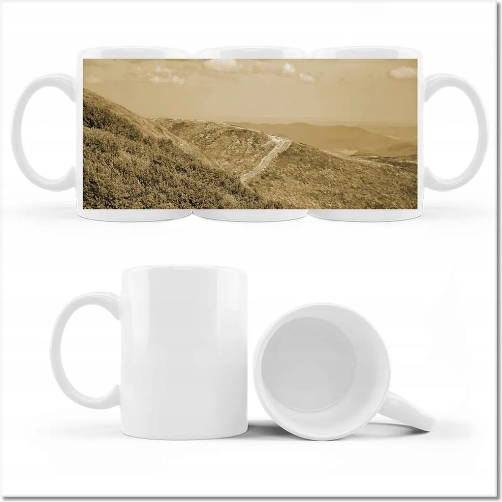 Bögre fényképpel Lengyel Bieszczady-hegység