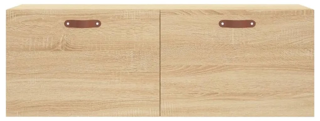 sonoma tölgy színű szerelt fa faliszekrény 100 x 36,5 x 35 cm