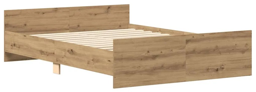 kézműves tölgy szerelt fa ágykeret matrac nélkül 120x200 cm