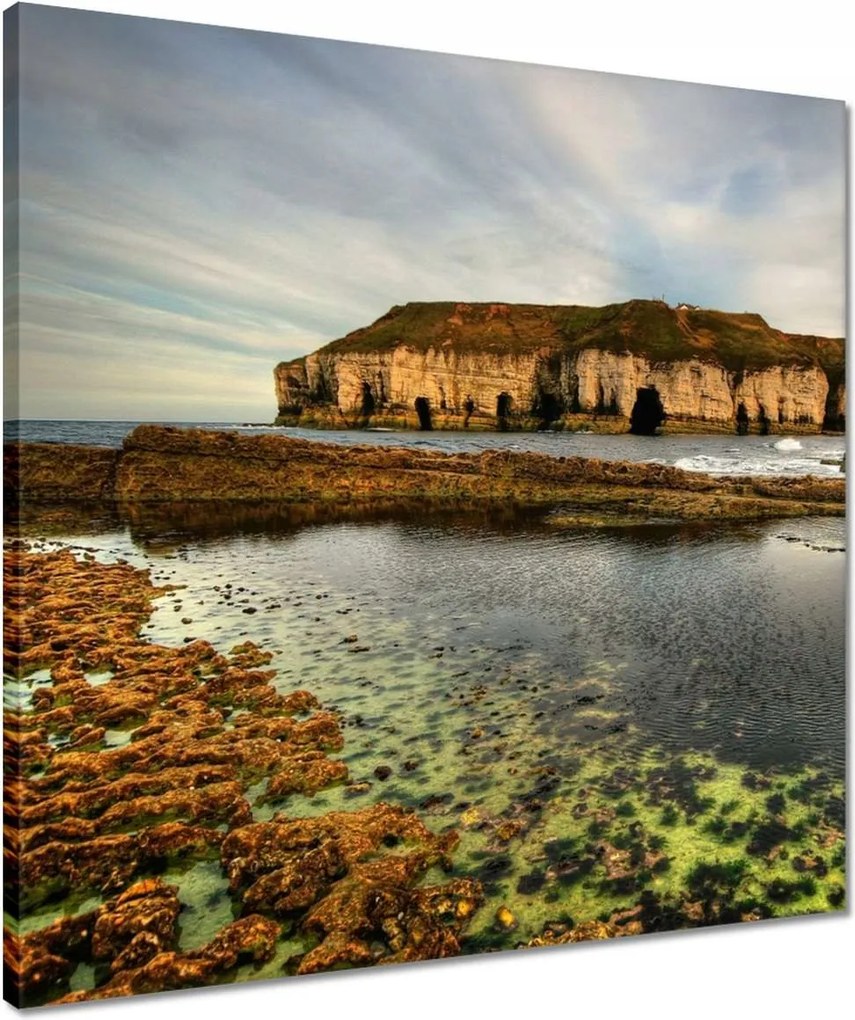 Vászonkép 50x50 Felhők a sziklák felett