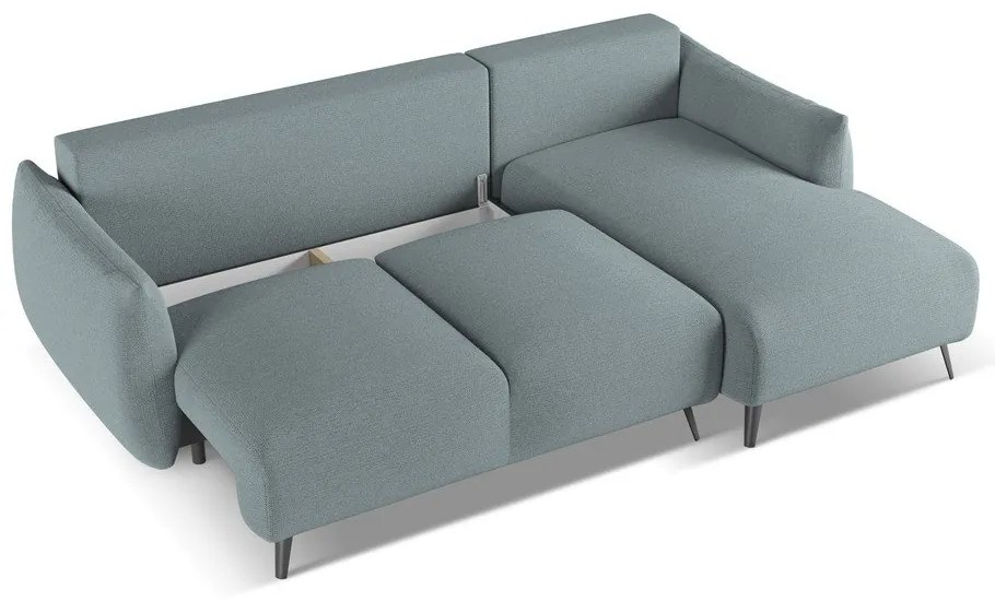 Világoskék sarokkanapé (jobb oldali) Malie – Makamii