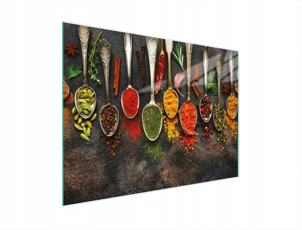 Üveg Vágódeszka 30x22 Fűszerek Edzett Üveg