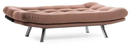 BINA kétszemélyes kihúzható kanapéágy – világosbarna