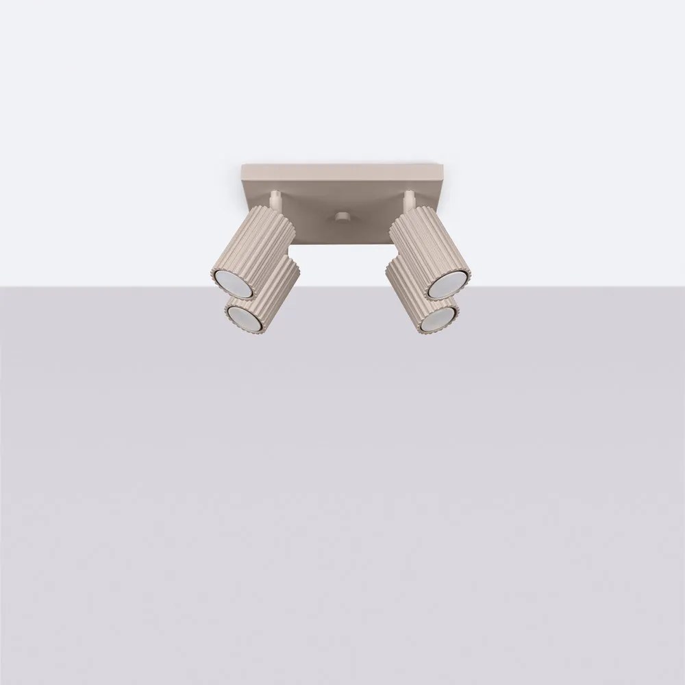 Szürkésbarna fém spotlámpa ø 6,5 cm Gleam – Sollux