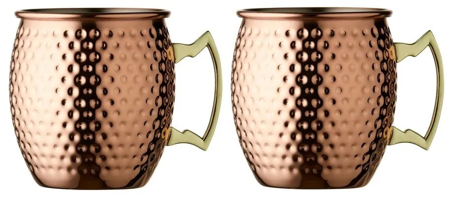 Rézszínű acél bögre szett 2 db-os 400 ml Moscow Mule – Lyngby Glas