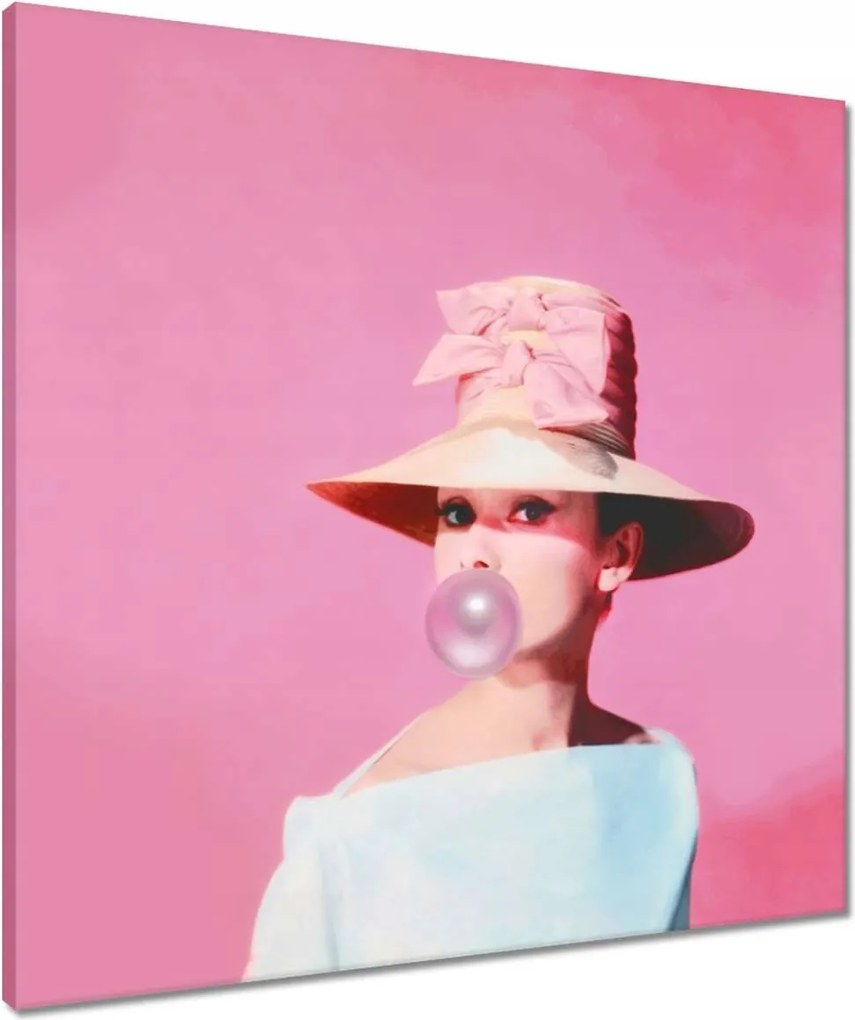 Vászonkép 60x60 Audrey Hepburn Léggömb