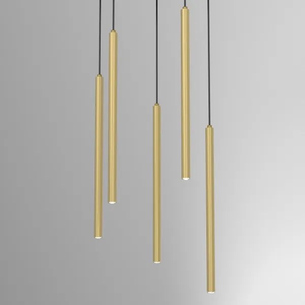 Csillár zsinóron YORU 5xG9/8W/230V sárgaréz