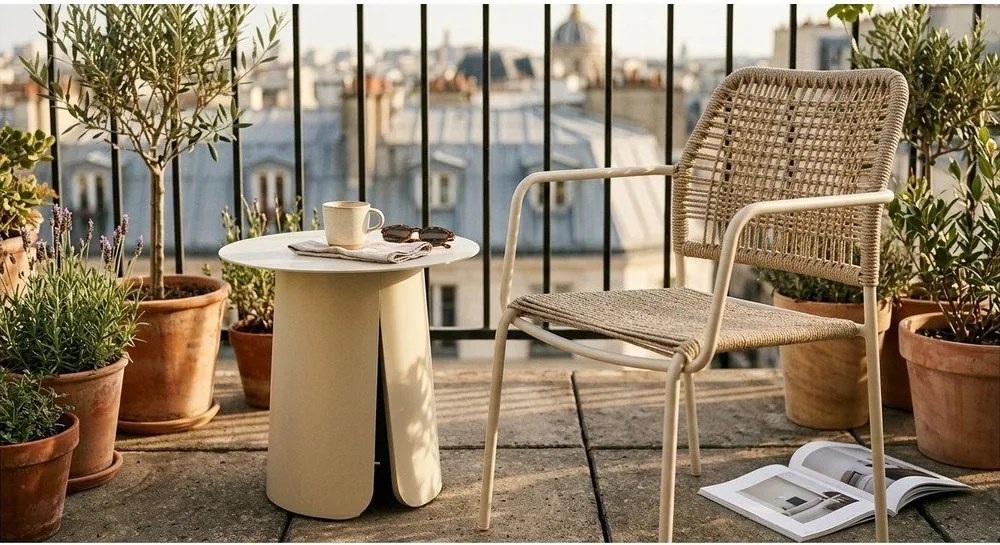 Alumínium kerek kerti kisasztal ø 45 cm Bryan – Bizzotto