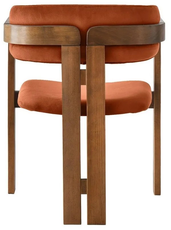 CO Tile Red and Walnut étkező szék