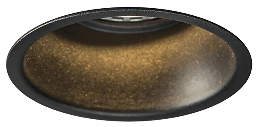 6 db modern süllyesztett spotlámpa készlet fekete - Dept