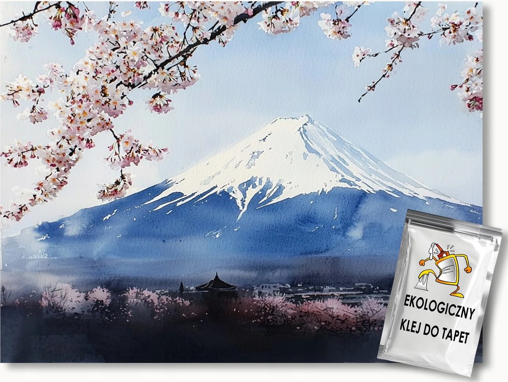Fotótapéta Flizelina Tájkép Japán Hegy Fuji Fudzsi Cseresznye 208x146 ragasztó