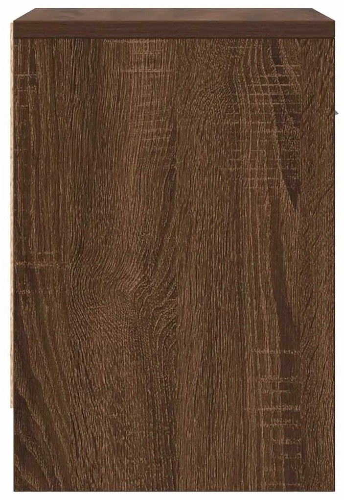 barna tölgy színű éjjeliszekrény fiókkal 39x28x41 cm