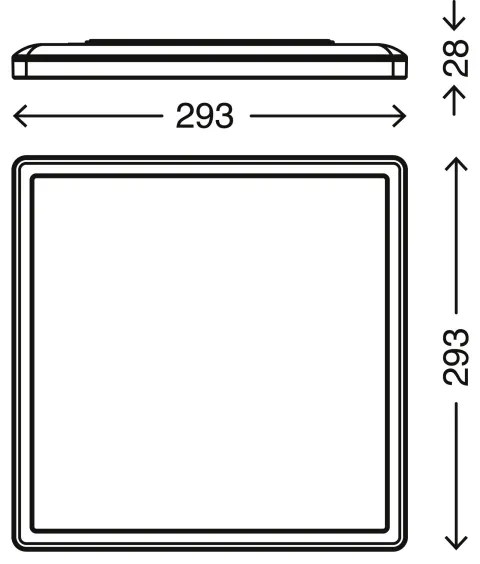 Briloner 7156-416 - LED Mennyezeti lámpa SLIM LED/18W/230V