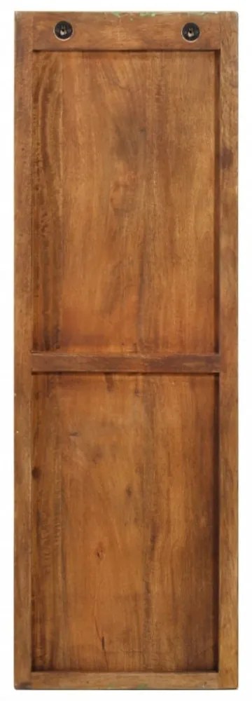 2 db tömör újrahasznosított fa fali fogas 36 x 3 x 110 cm
