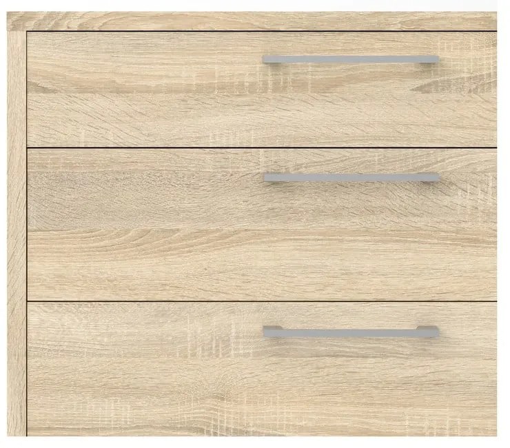 Natúr színű moduláris könyvespolc tölgyfa dekorral 89x113 cm Prima – Tvilum