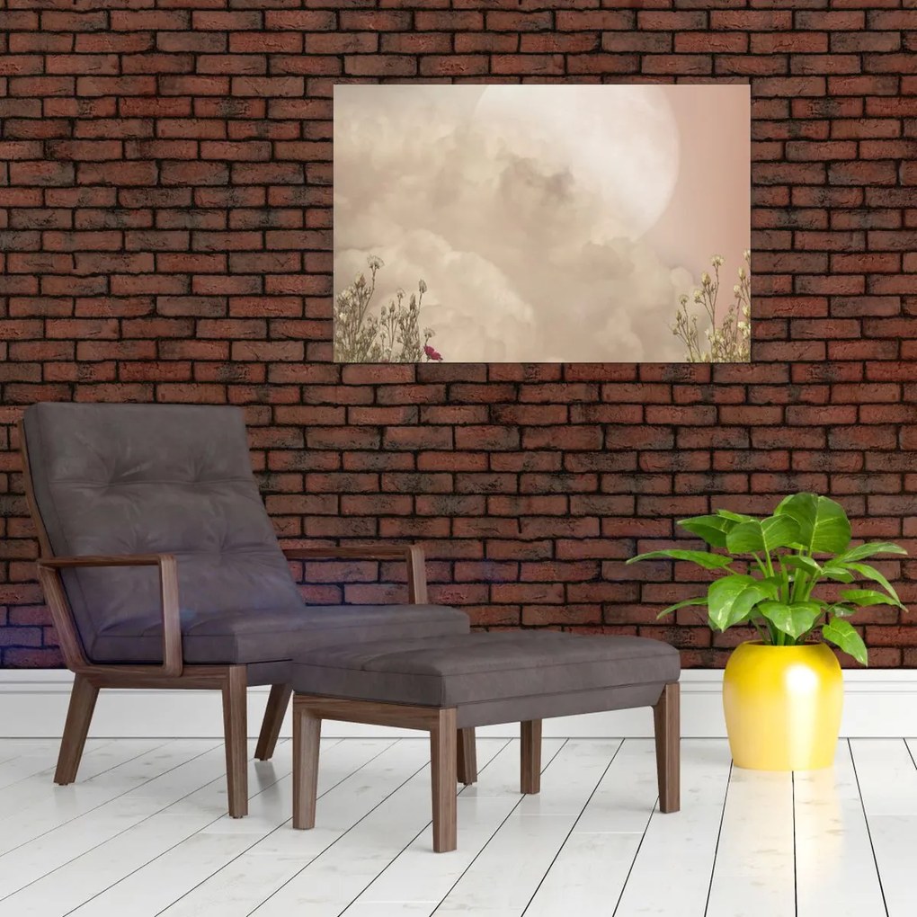 Kép - Rózsaszín telihold (90x60 cm)