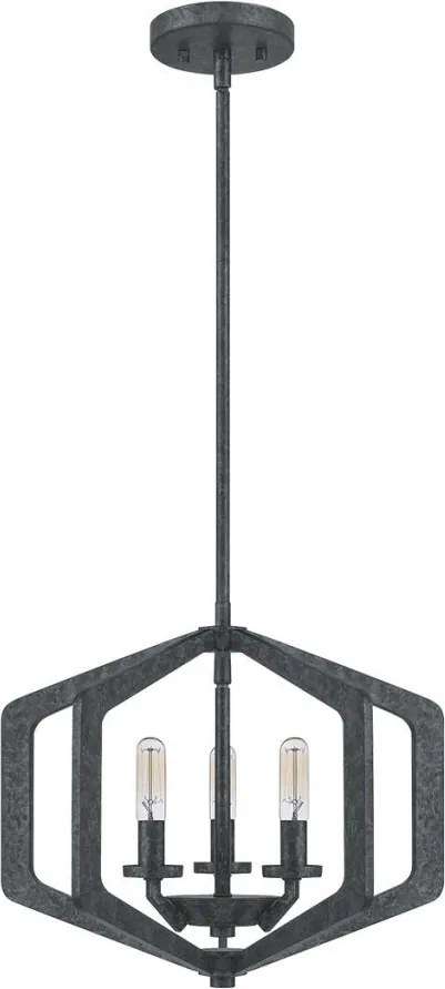 ELSTEAD QZ-VANGUARD-3P-OK VANGUARD Klasszikus Függesztett Lámpa Fekete E14 IP20