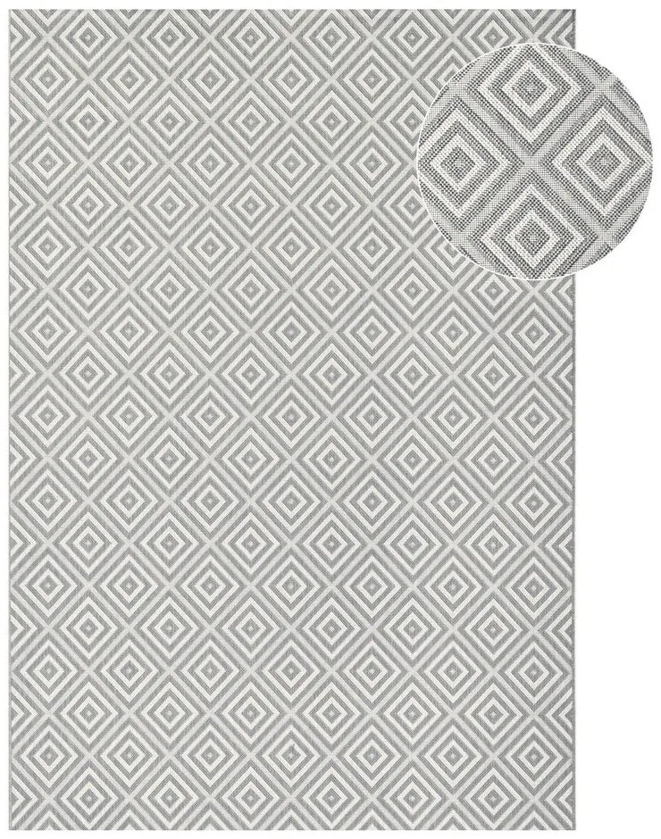 Karo szürke kültéri szőnyeg, 80 x 150 cm - NORTHRUGS