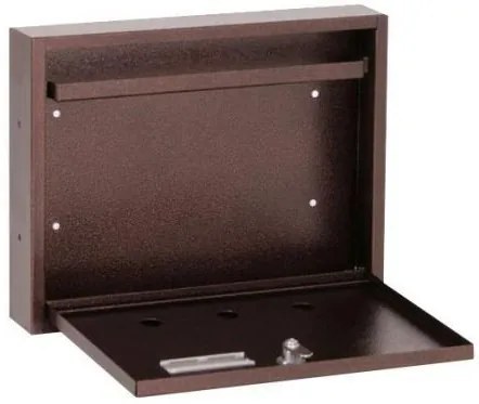 Lépcsőházi Postaláda (Monaco) 310mm X 230mm X 60mm lefele nyíló Bronz