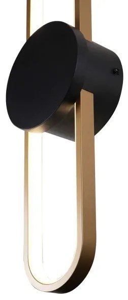 LED fali lámpatest FLORENTYNA LED/24W/230V 4000K arany/fekete