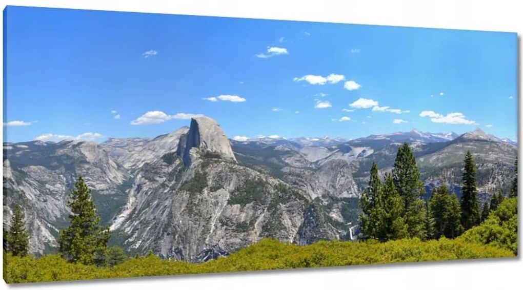 Festmények 115x55 Hegyi tájkép Panoráma