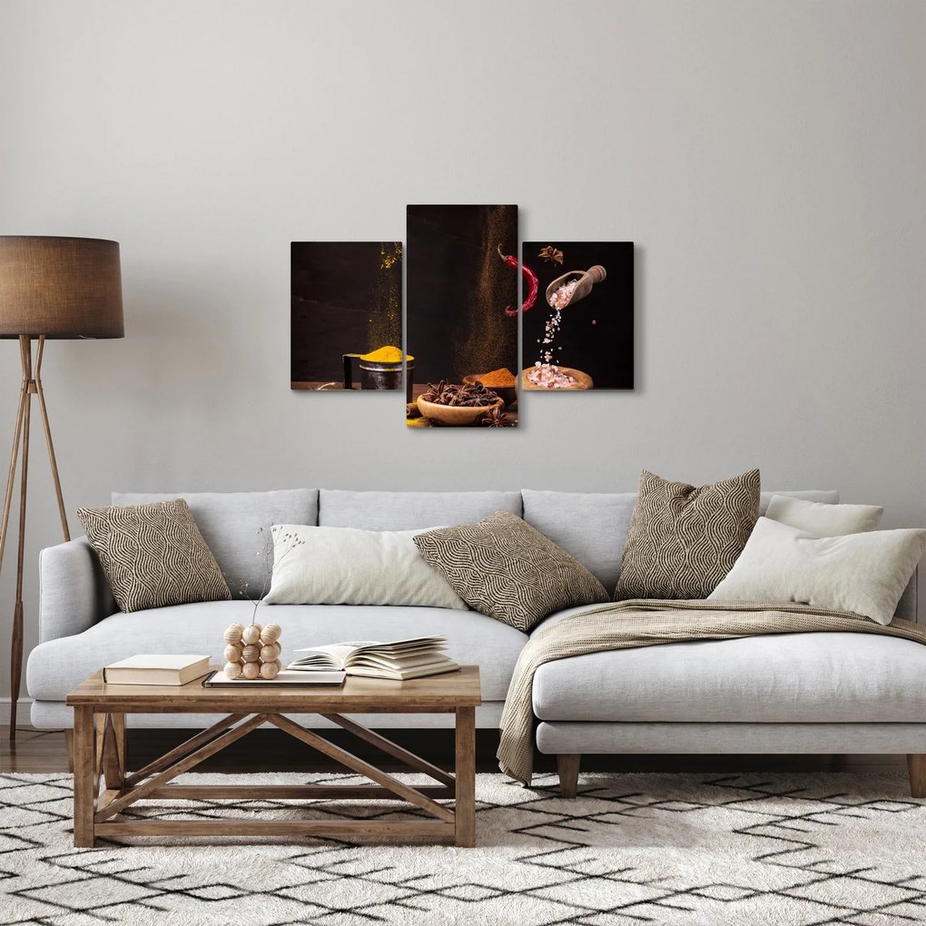 Kép - Fűszerek mozgásban (90x60 cm)