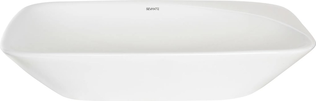 Mosdókagyló Kerámia Bútor Fehér Téglalap Alakú Szabadon Álló