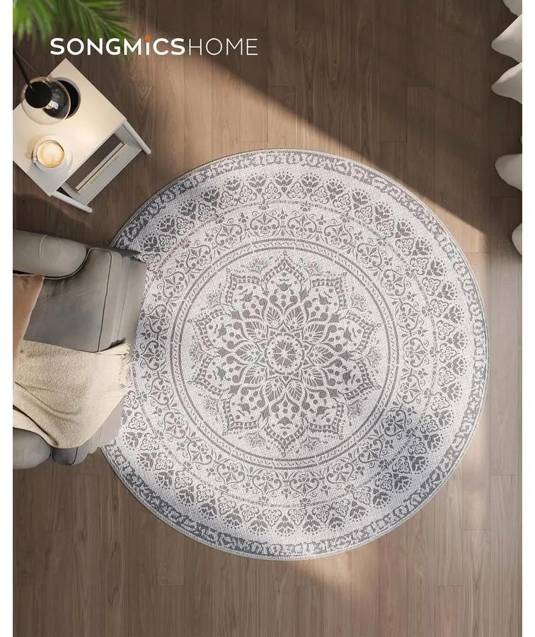 Nappali szőnyeg, 160 cm átmérő, szürke