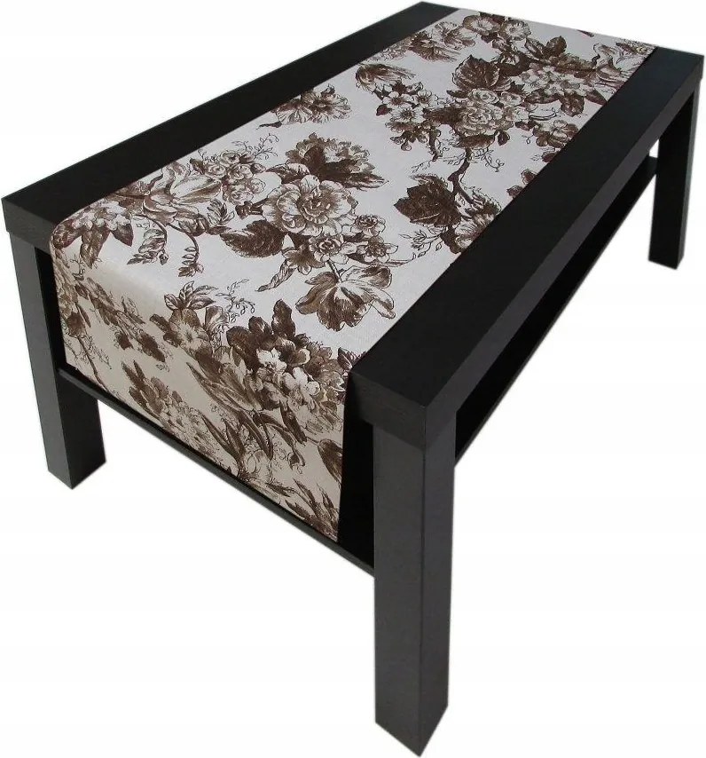 Futópad 40x140 Természet virág barna rét rajzolt