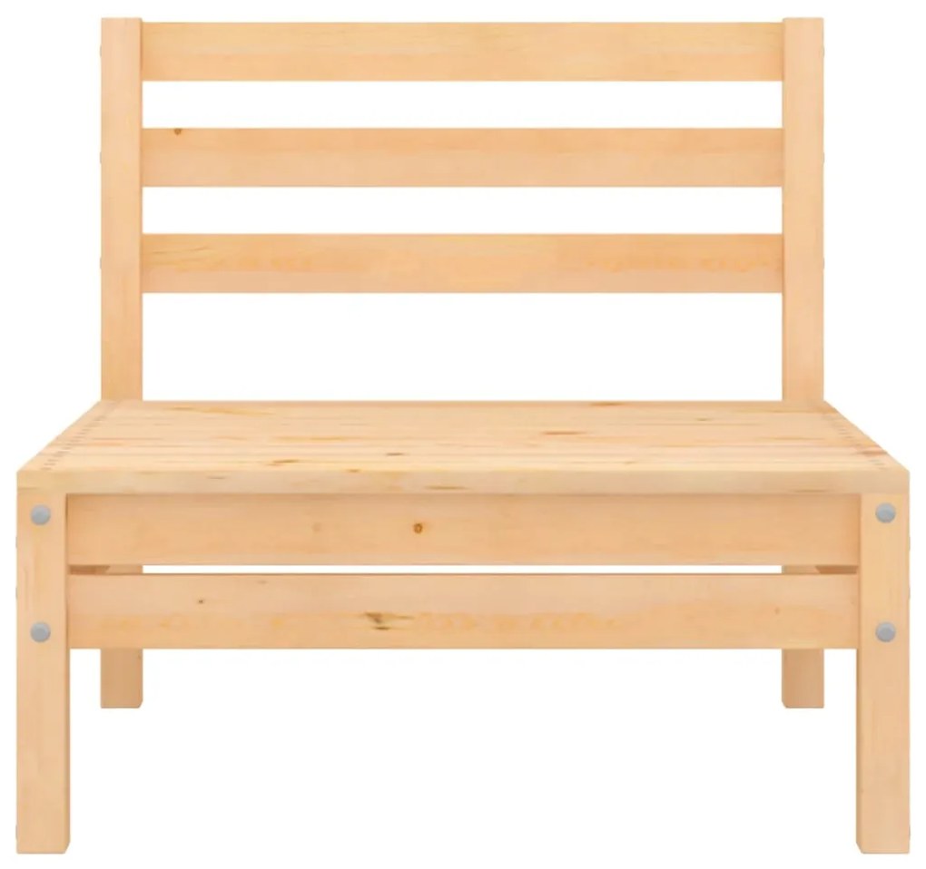 vidaXL tömör fenyőfa kerti középső kanapé
