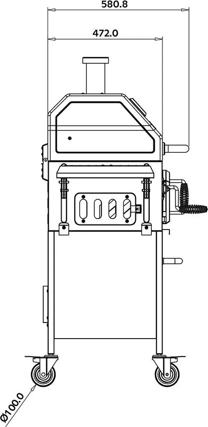 Avenberg RANGLER Multifunkciós grill füstőlővel