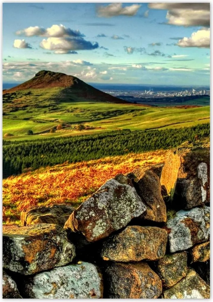 Poszterek 70x100 Tájkép hegyek sziklák égbolt