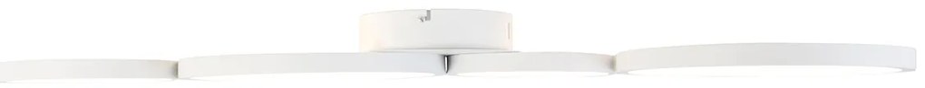 Fehér mennyezeti lámpa LED-del, 3 fokozatú fényerő-szabályozóval, 4 lámpás - Lupolo