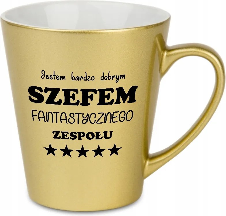 Latte Bögre Gyöngyház Arany Ajándék A Menedzsernek Fantasztikus Csapat Minták