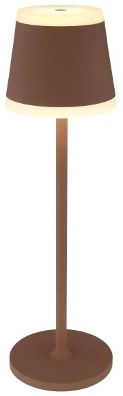 Globo 58433R - LED Dimmelhető asztali lámpa RIDLEY LED/4,6W/3,7V 3000K barna