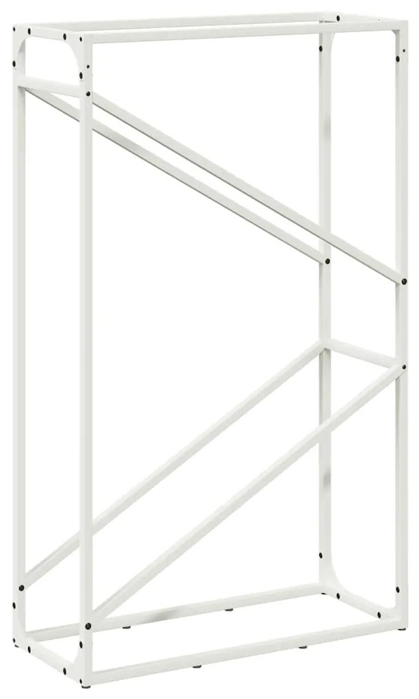 fehér hidegen hengerelt acél tűzifatároló 60x25x100 cm