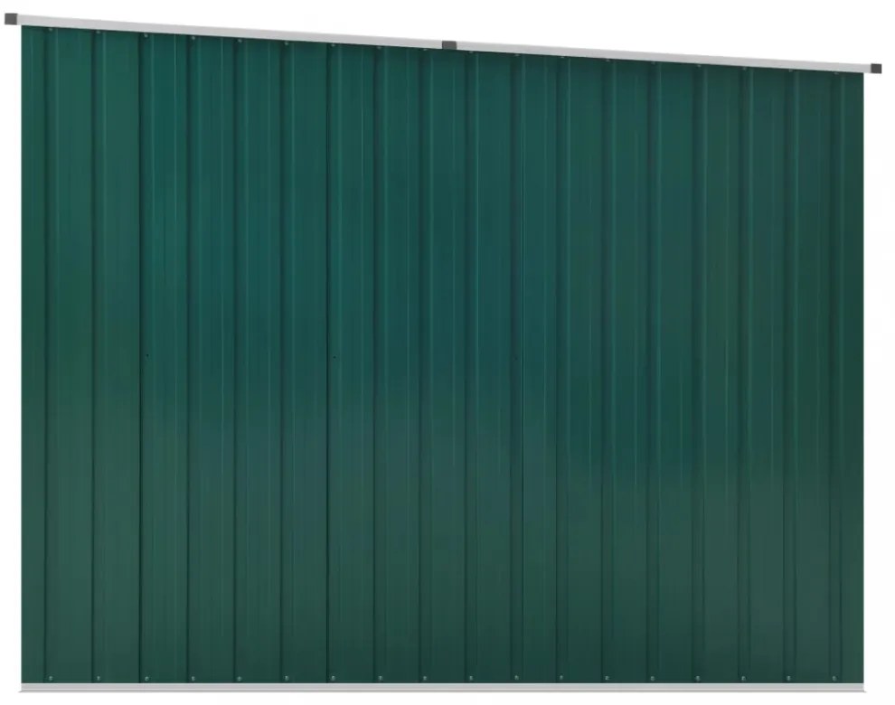 zöld horganyzott acél kerti fészer 195 x 198 x 159 cm