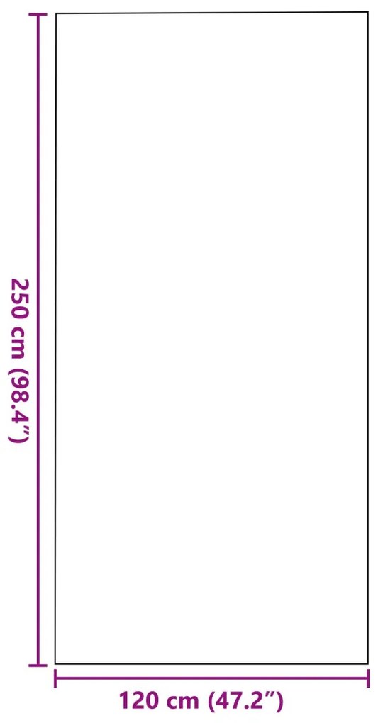 Ajtószőnyeg Szürke és fekete 120 x 250 cm Polipropilén és vinil