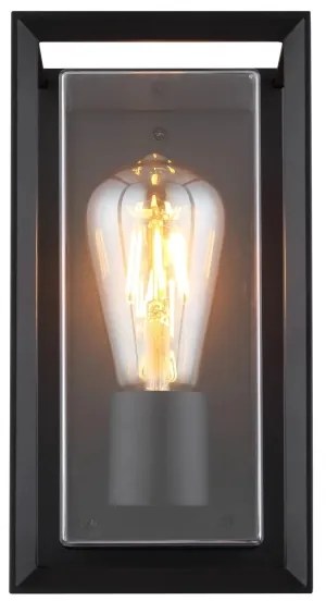 Globo 31982S - Kültéri fali lámpa LOGANA 1xE27/60W/230V IP44 fekete