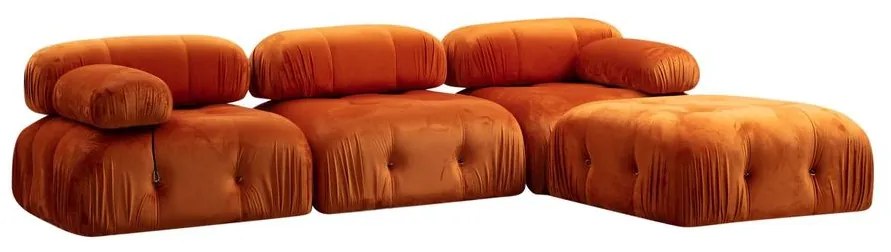Sarokkanapé Bubble ( L1-O1-1R -Puf) - Narancssárga