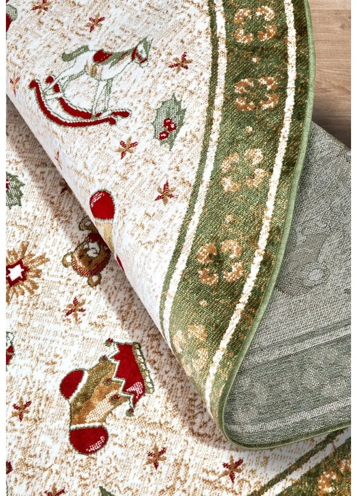 Zöld pamutkeverék kerek szőnyeg karácsonyi mintával ø 160 cm Toy's Delight Green Christmas – Villeroy&amp;Boch