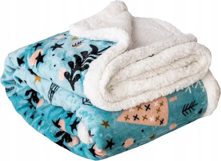 Mikroszálas takaró báránybőr sima Téli idő