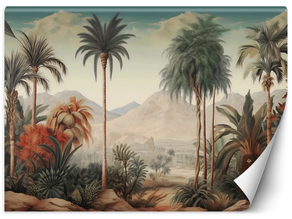 Gario Fotótapéta Trópusi táj pálmafákkal Anyag: Vlies, Méret: 300 x 210 cm