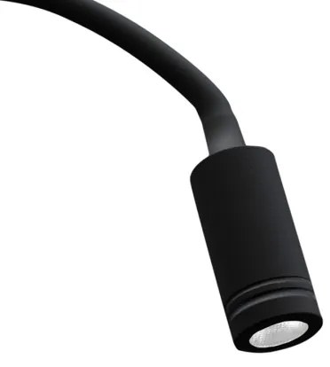 LED hajlítható fali lámpa USB-vel BASE LED/8W+LED/2W/230V fekete