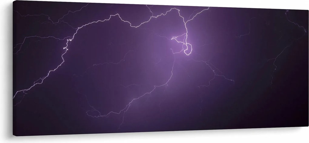 Villámzó égbolt képe (120x50 cm)
