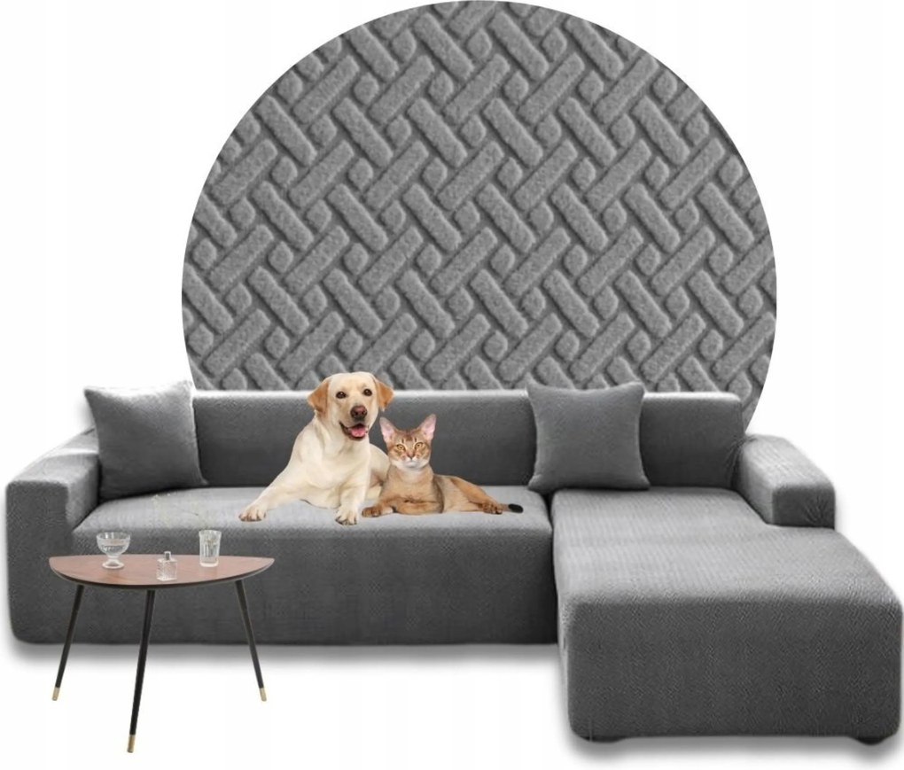 Sarok Huzat Kanapé Jacquard Halszálka Jobbos Prémium 3+3 Oeko-tex